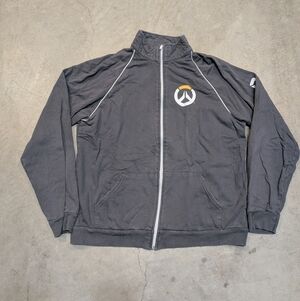 Blizzard Overwatch Sweatshirt Full Zip Gray American Apparel